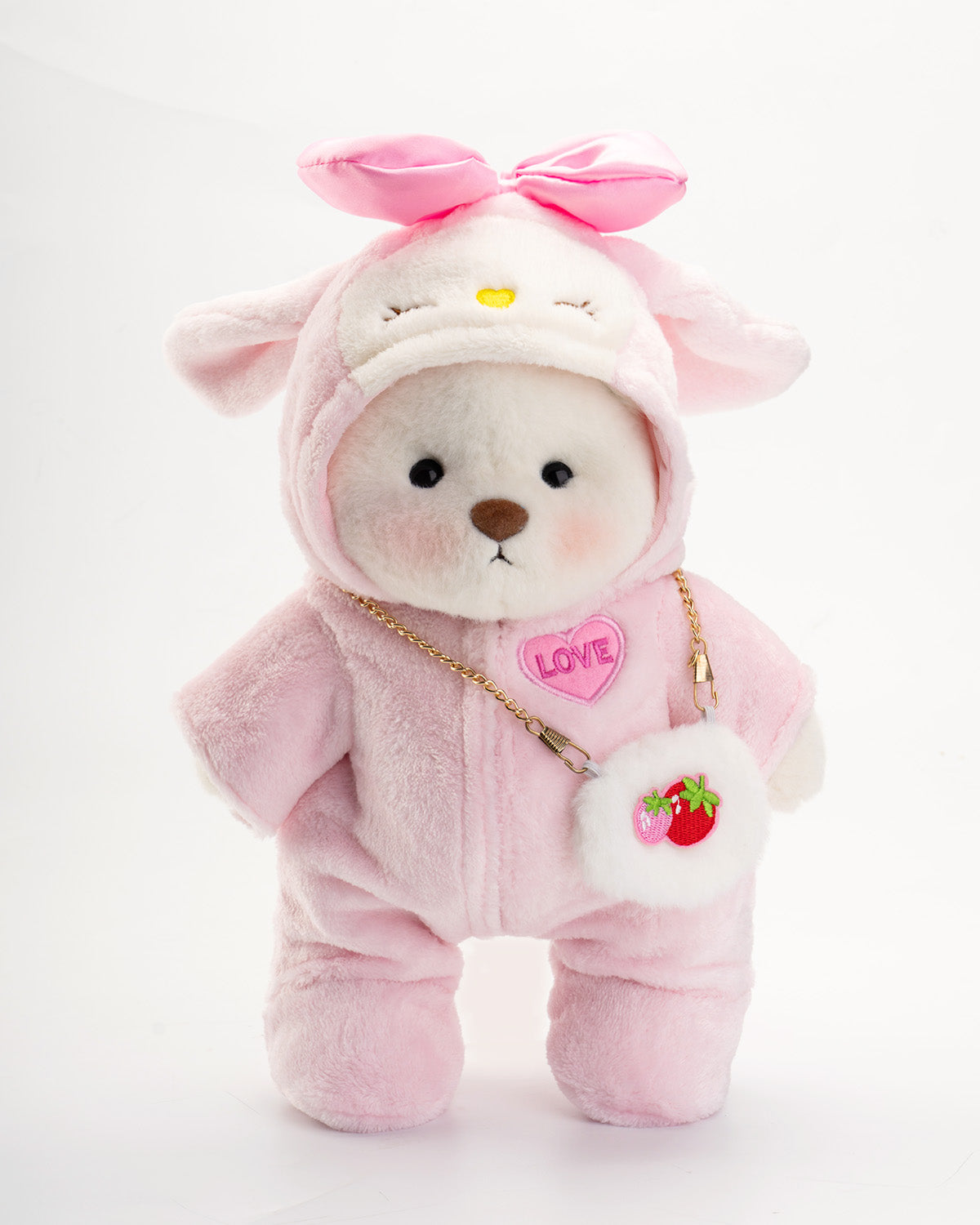 Daichy™ Love Strawberry Bear | Handmade Jointed Teddy Bear Gift