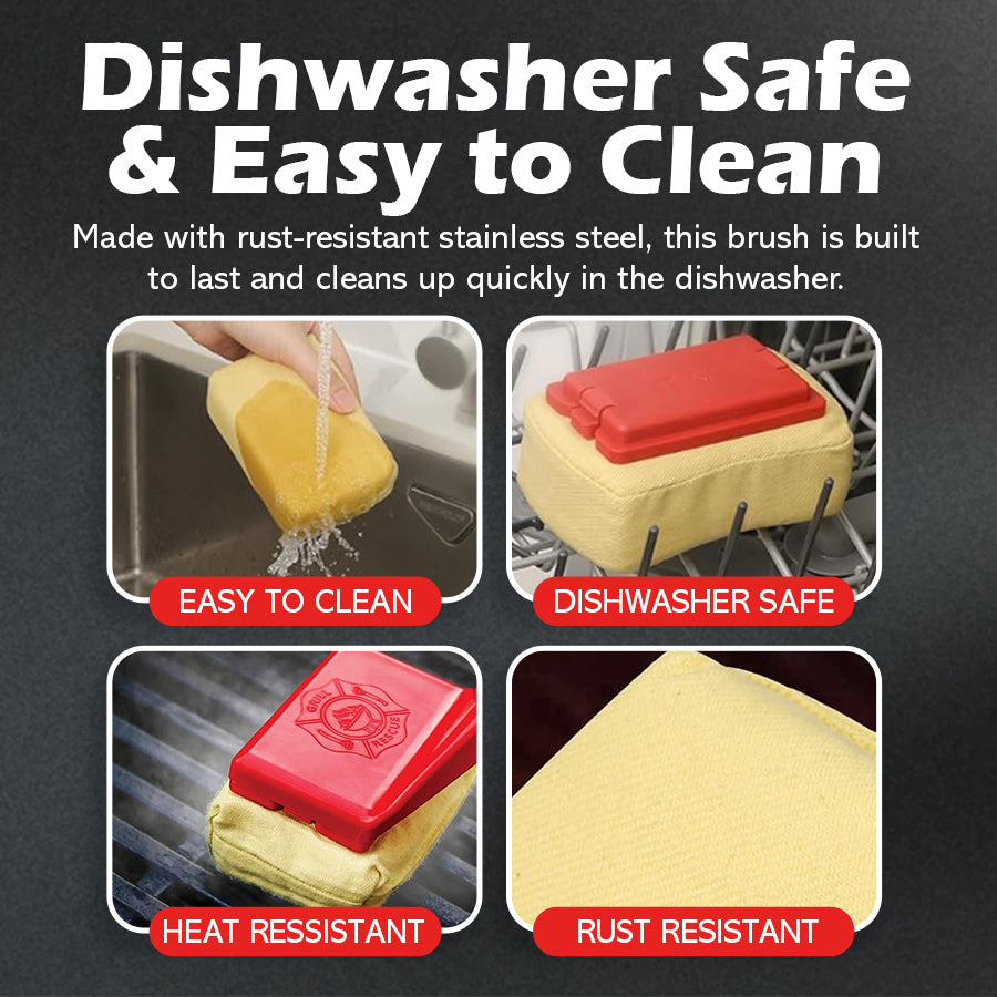 Grill Brush - World's Safest Grill Brush - No Harmful Wire Bristles