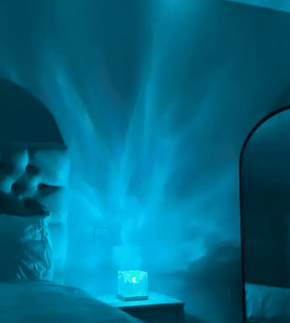 AuroraGlow Night Light Projector with Remote – 16 Ocean Wave Colors Lamp