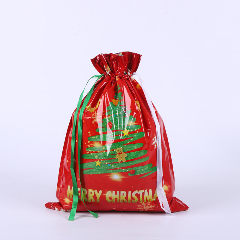 🎁 Christmas Drawstring Gift Bags🎄 — Assorted Sizes for Easy Holiday Wrapping