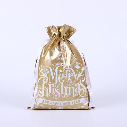 🎁 Christmas Drawstring Gift Bags🎄 — Assorted Sizes for Easy Holiday Wrapping