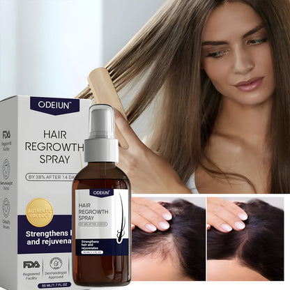 🌿 Odeiun™ Natural Hair Regrowth Spray – 70% OFF Ends Tonight! 🔥