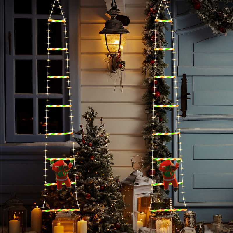 🎅Christmas Flash Deal 🎁 65% OFF ✨ Christmas Decorative Ladder Lights – 4-in-1 Glowing Ladder That Shines Bright!