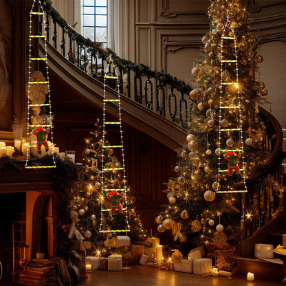 🎅Christmas Flash Deal 🎁 65% OFF ✨ Christmas Decorative Ladder Lights – 4-in-1 Glowing Ladder That Shines Bright!