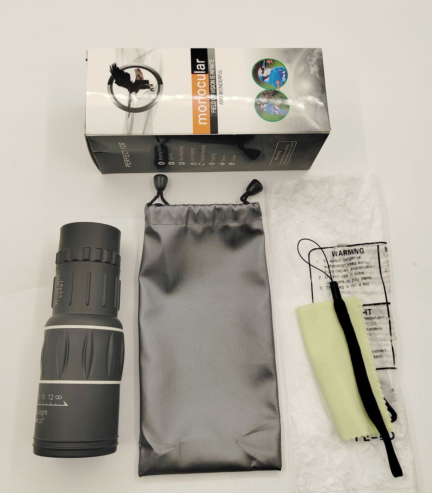 🔭 16X52 Monocular - HD High Magnification Telescope