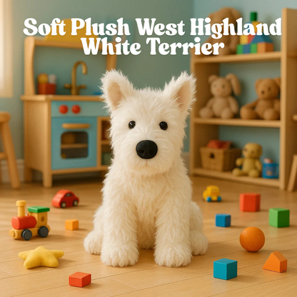West Highland White Terrier Westie Stuffed Plush Dog