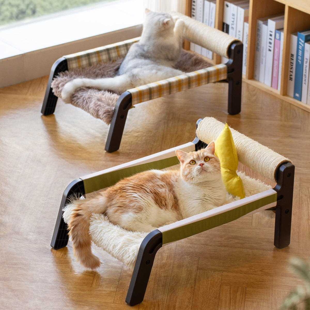 Elevated Cat Bed With Scratching Post