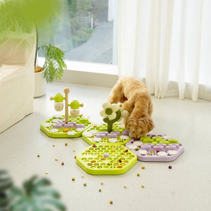 Floral Slower Feeders 4 Piece Set