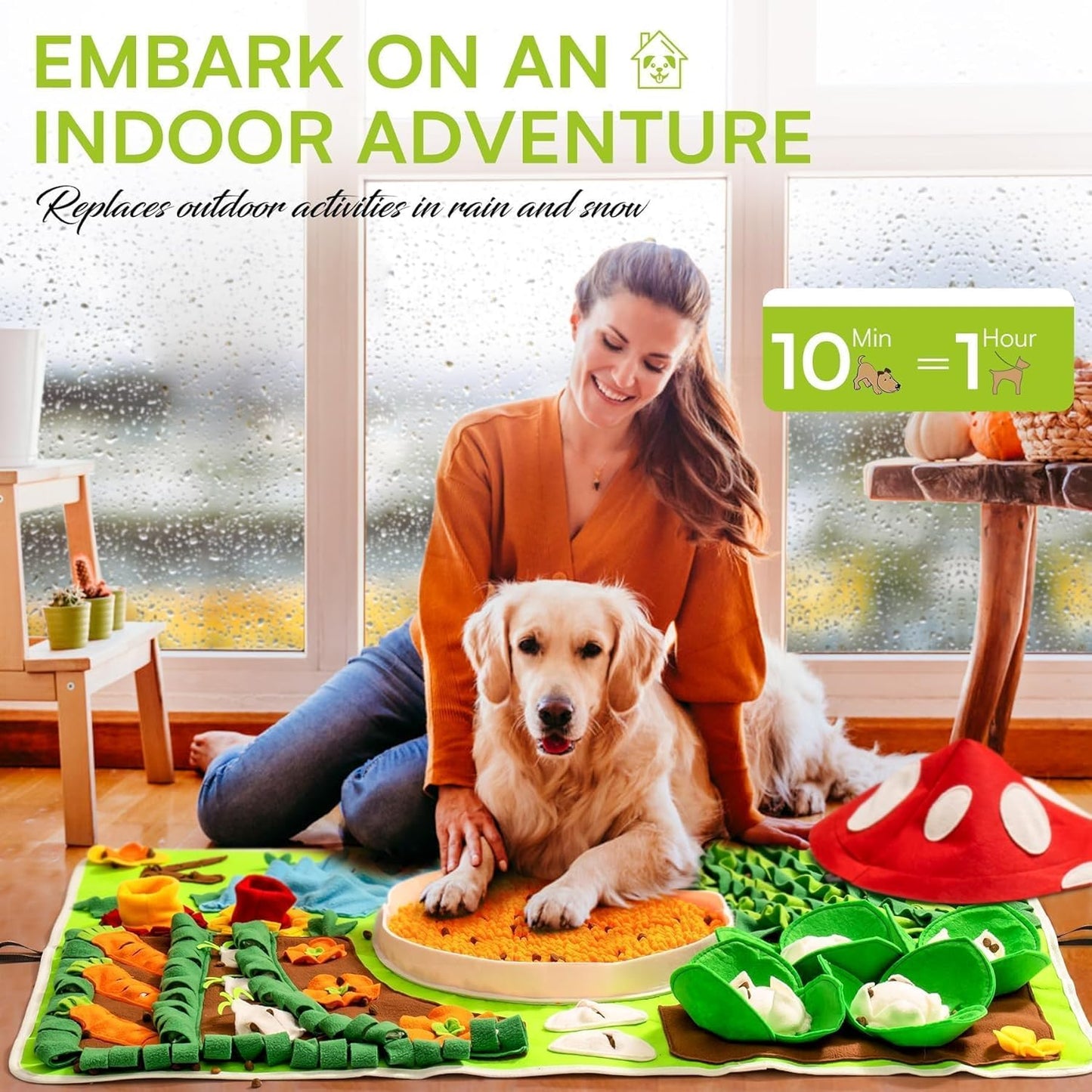 Farm Vegetable Garden Dog Snuffle Mat