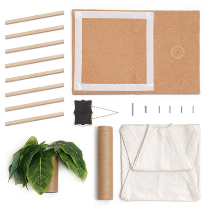 Cat Teepee Bed with Scratching Post