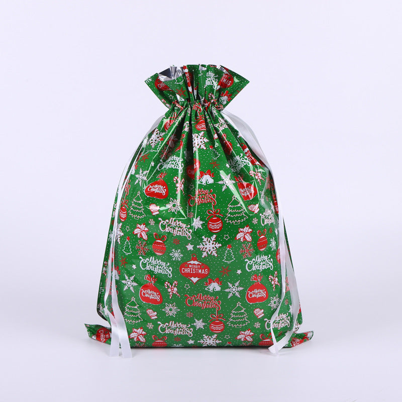 🎁 Christmas Drawstring Gift Bags🎄 — Assorted Sizes for Easy Holiday Wrapping