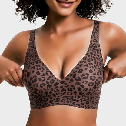 Wireless Deep V Push-Up Bralette — Ultra-Soft Comfort T-Shirt Bra
