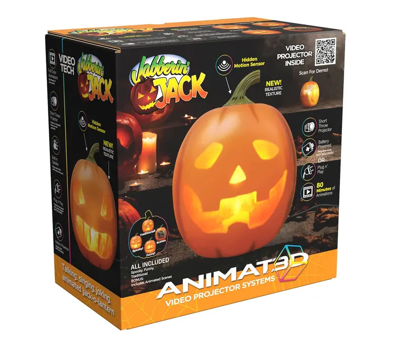 Jabberin Jack Animated Taling & Singing Pumpkin