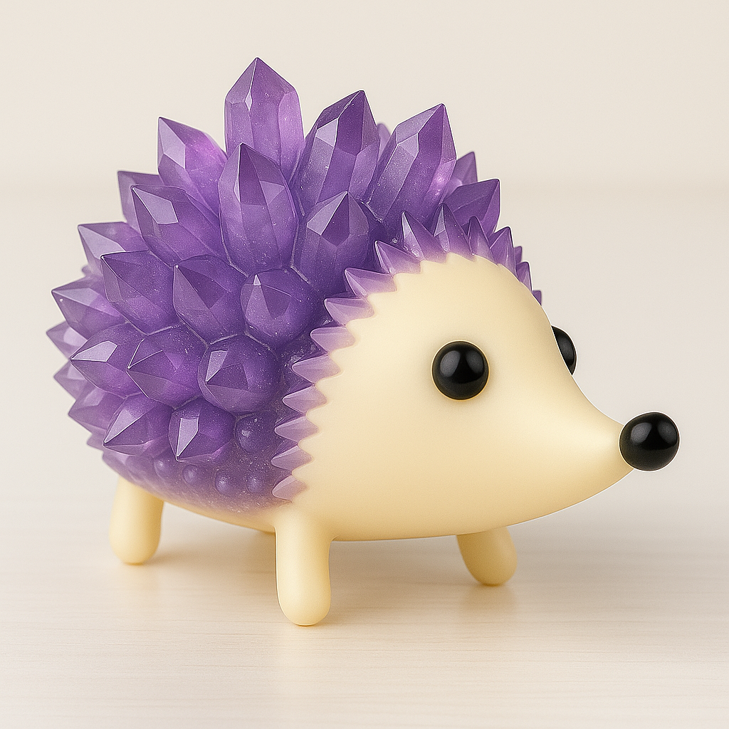 Hedgie Crystal Growing Kit – Colorful Hedgehog with Sparkly Crystals in 24H