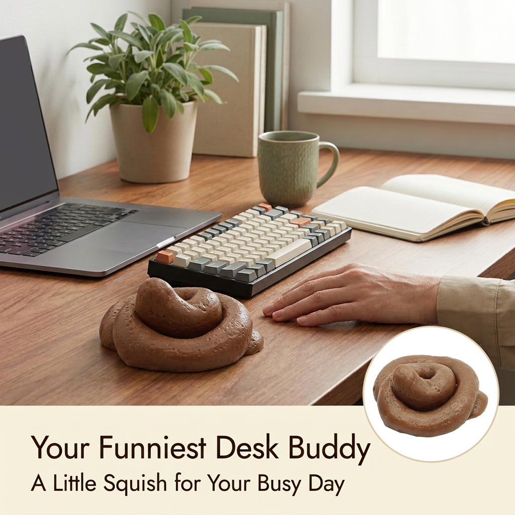 Squish Happens! Funny Poop Squishy Toy – Your New Favorite Desk Buddy