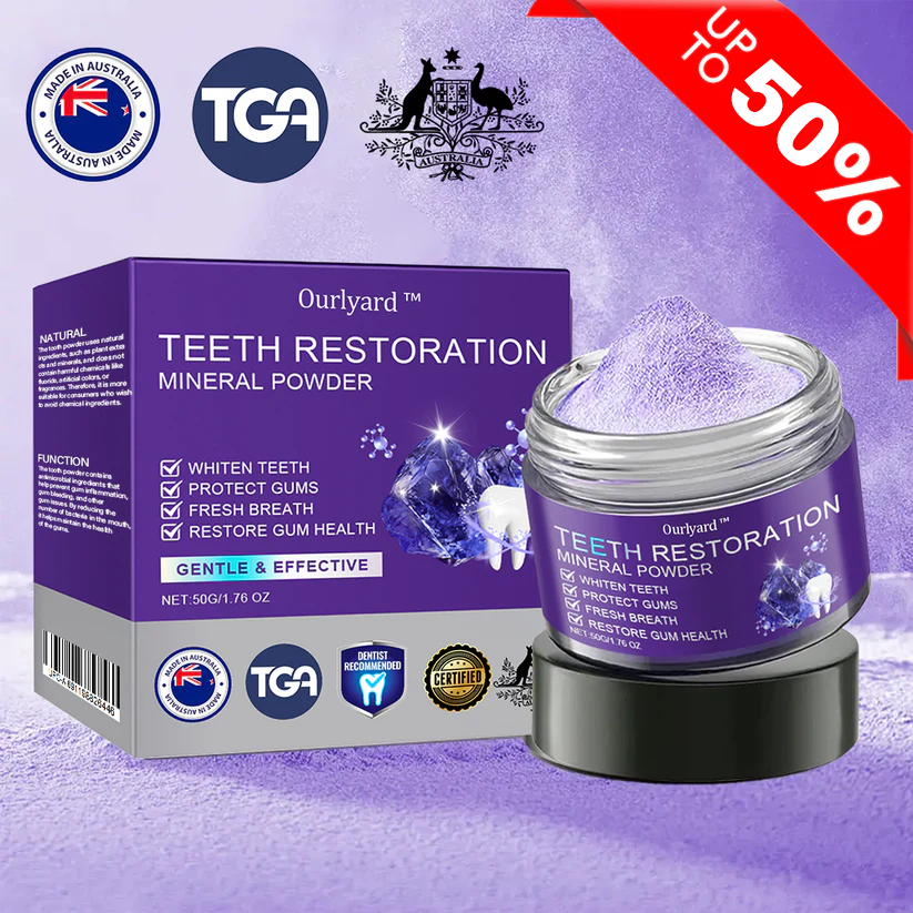 ✅Official Store | Ourlyard™ Tooth Health Mineral Powder🧑🏽‍⚕️TGA-Certified (for the treatment of periodontitis and oral ulcers, prevention of tooth loss, and repair of gum recession)