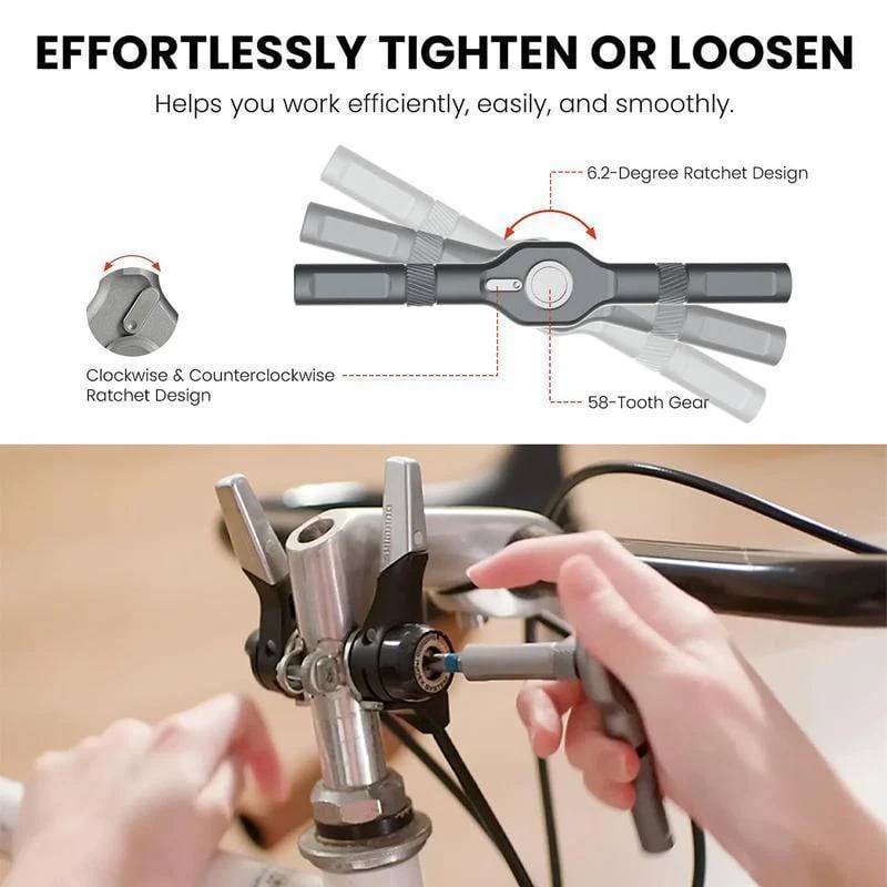 🛠️Multi-Purpose 24-in-1 Magnetic Ratcheting Screwdriver Set - Precision Repair Tool Kit