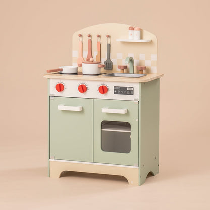 ROBUD Wooden Play Kitchen Playset for Kids WG194