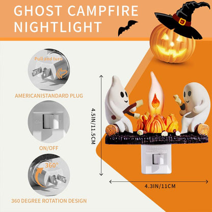 👻Ghost Campfire Flickering Nightlight