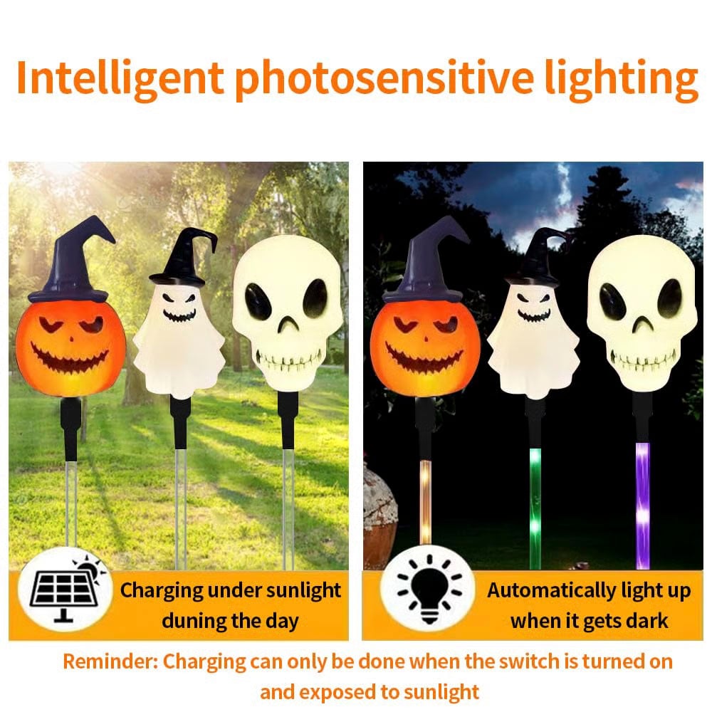 🎃Halloween Early Discount 49% Off🎃A Set Of 6 Pcs, Halloween Solar Garden Lights