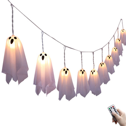 👻 Halloween Special! Ghost String Lights: Light up your fun Halloween night!
