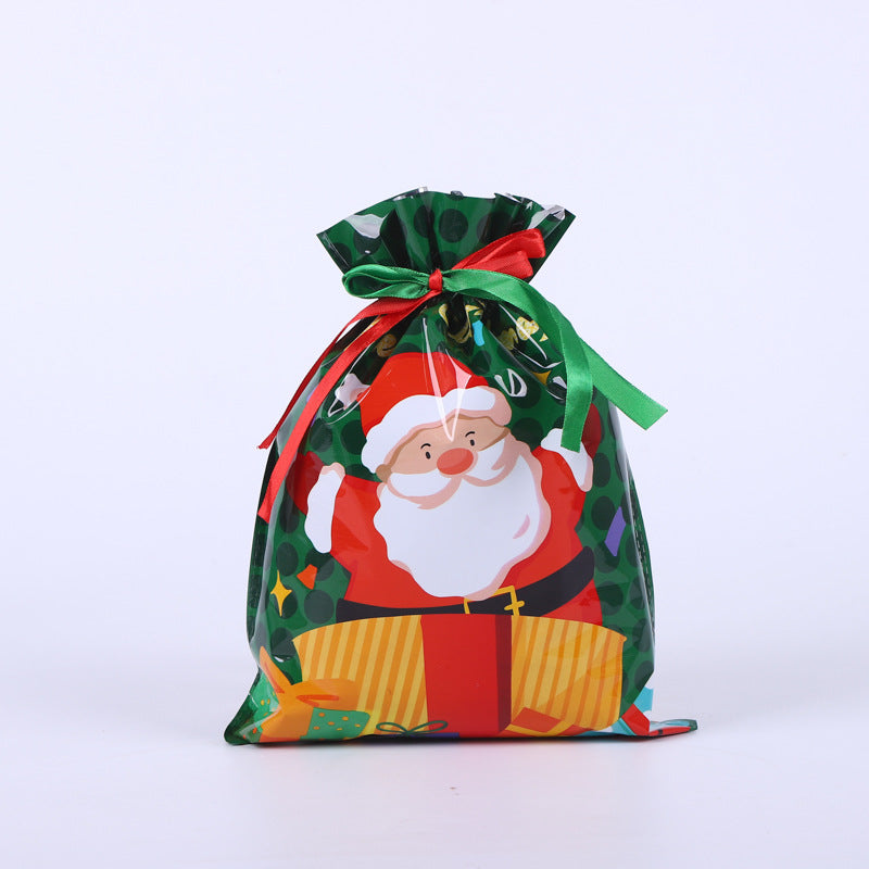 🎁 Christmas Drawstring Gift Bags🎄 — Assorted Sizes for Easy Holiday Wrapping