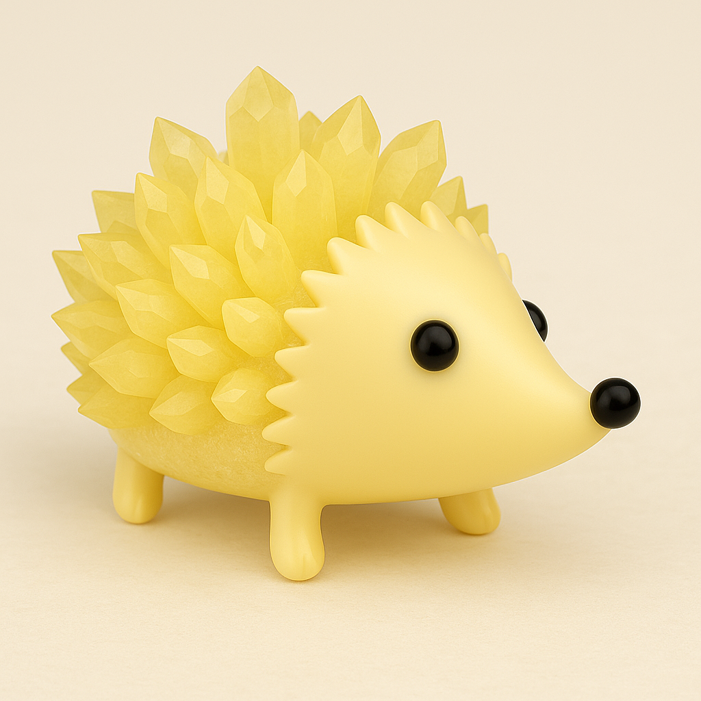 Hedgie Crystal Growing Kit – Colorful Hedgehog with Sparkly Crystals in 24H