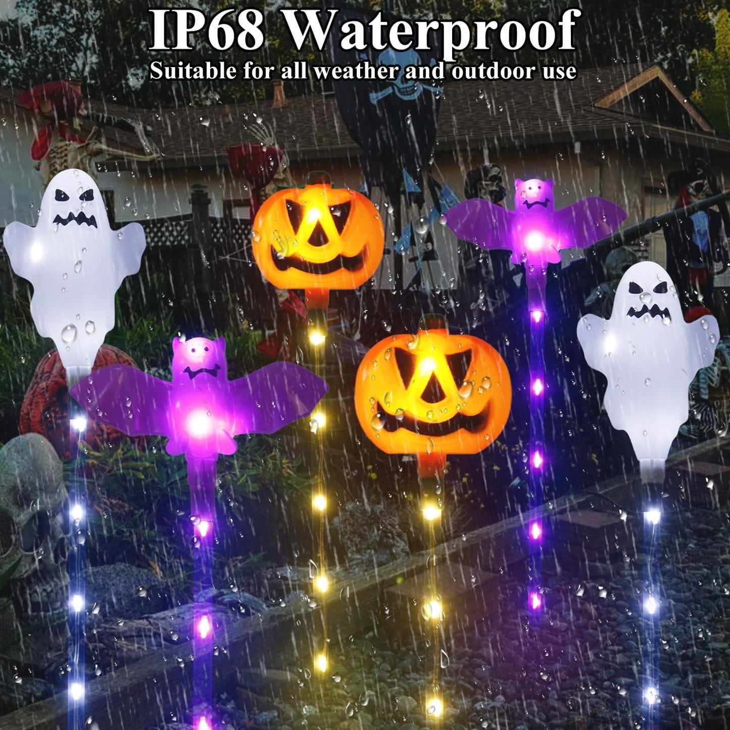 🎃Halloween Early Discount 49% Off🎃A Set Of 6 Pcs, Halloween Solar Garden Lights