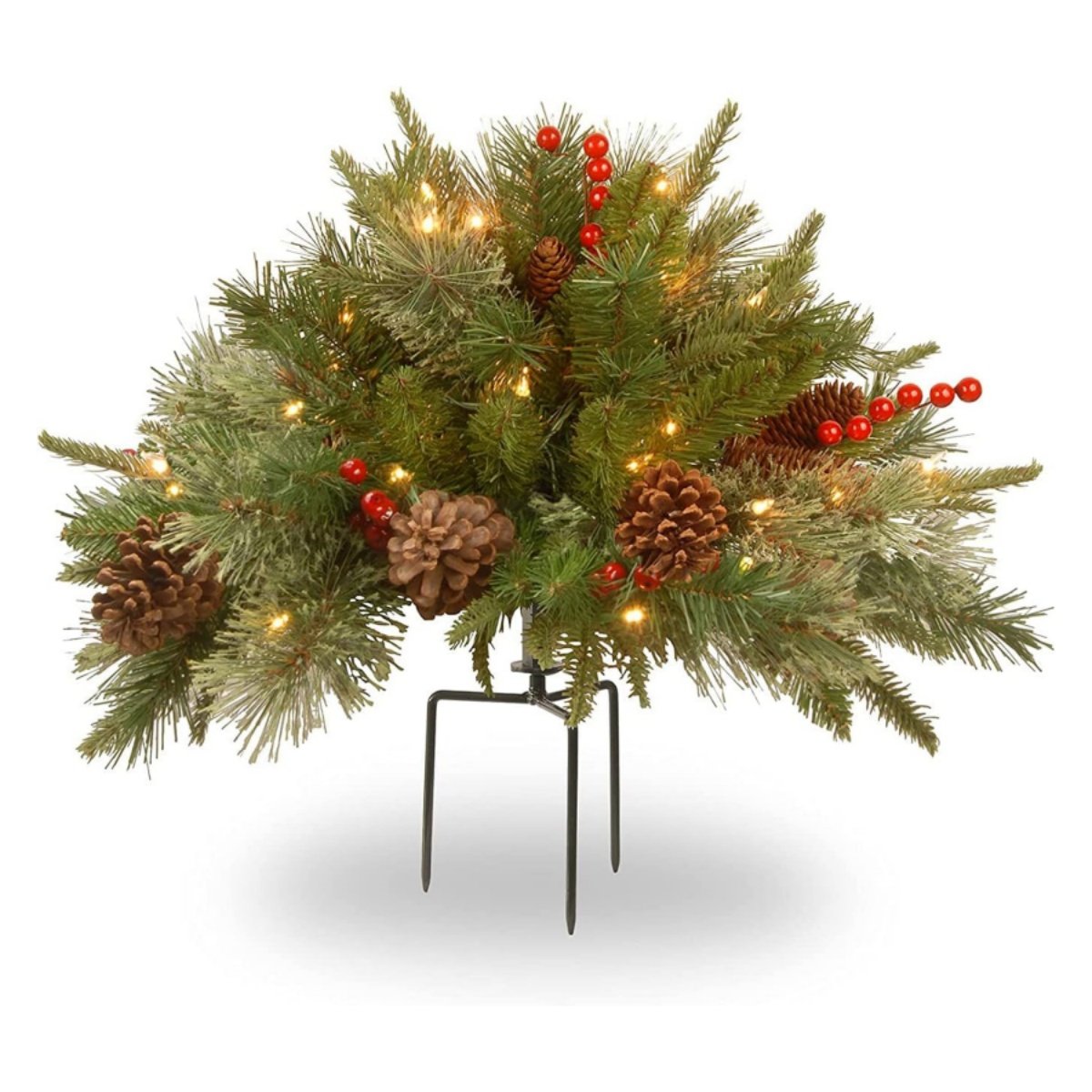 🎄🔥Pre-lit Artificial Christmas Tree Urn Filler💐