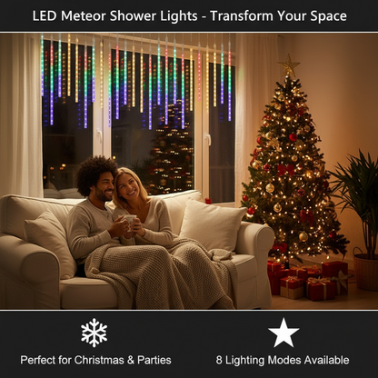 🎇 Christmas Flash Sale 🎁 49% OFF ✨LED Meteor Rain Lights — Perfect for Christmas Trees & Outdoor Displays!