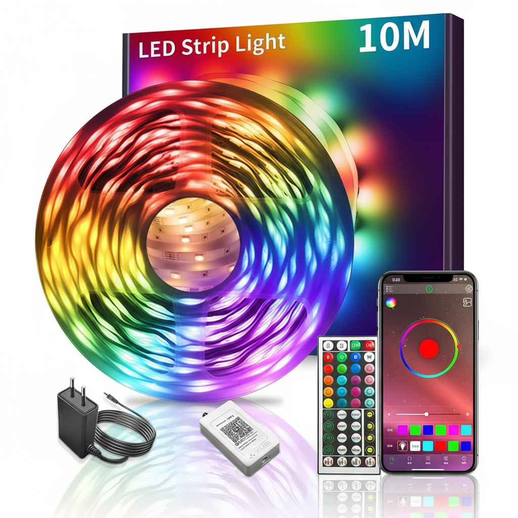 🎅 Christmas Sale - 50% OFF 🎁 Smart Waterproof LED Strip Lights for Indoor & Outdoor Decor