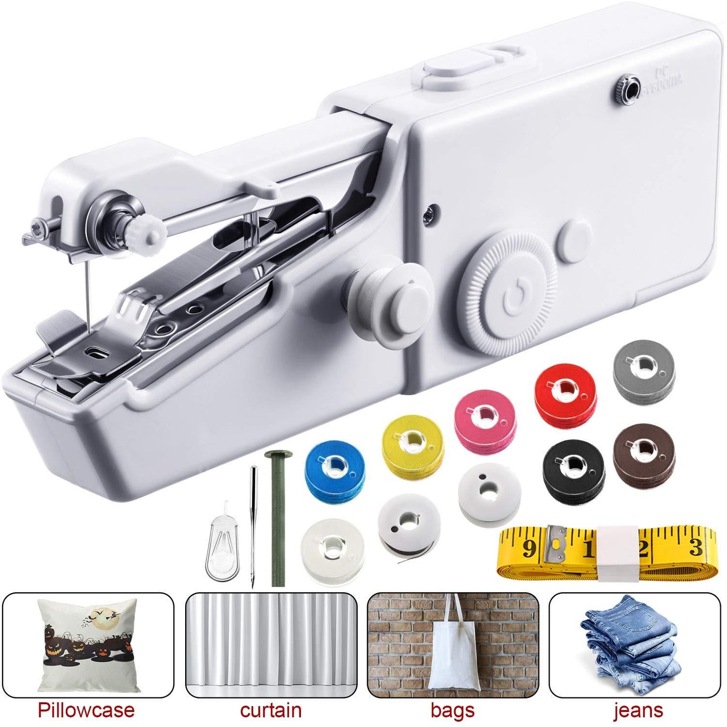 Handheld Sewing Machine Cordless Portable Electric Stitching Device