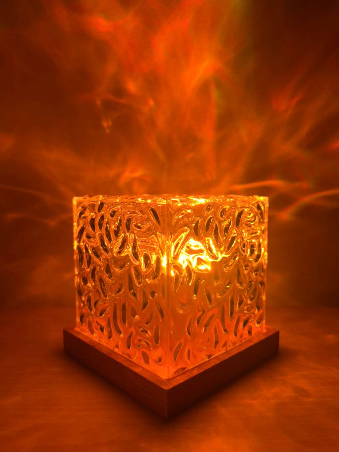 AuroraGlow Night Light Projector with Remote – 16 Ocean Wave Colors Lamp