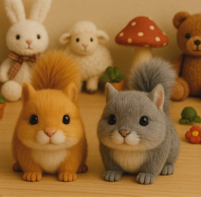 🐿️Wiggletail™ Adorable Lifelike Plush Squirrel - Huggable Fun for All Ages