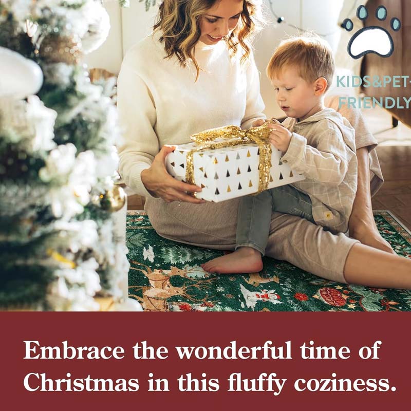 🎊Christmas sale - 50% Off🎊Soft Non-Slip Christmas Rug For Home Decor